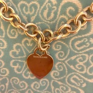 Authentic Tiffany & Co solid heart tag necklace